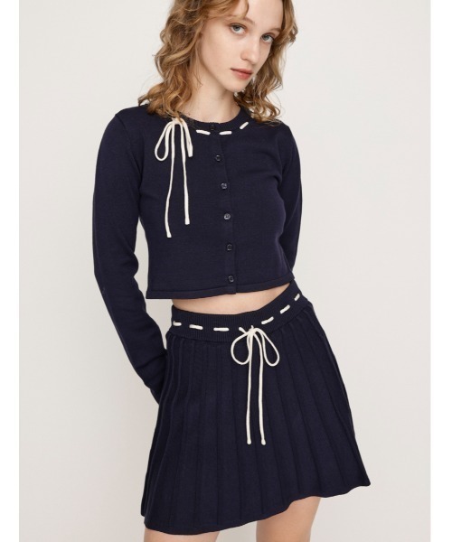 KNIT PLEATS SET UP ニット プリーツ セットアップ 秋服 冬服