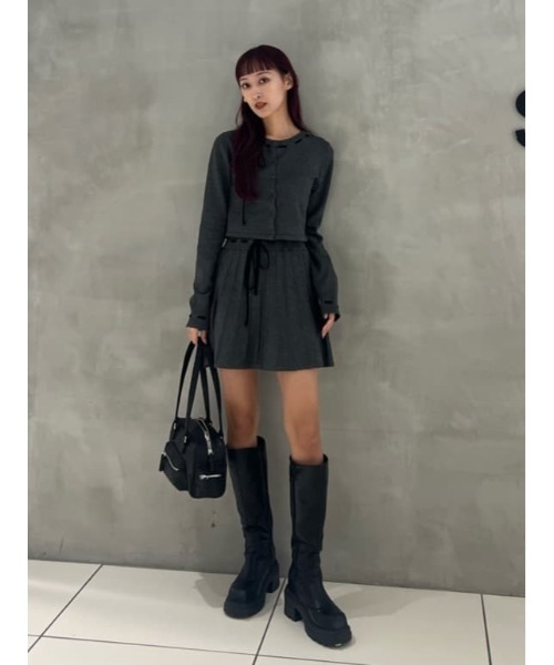 KNIT PLEATS SET UP ニット プリーツ セットアップ 秋服 冬服