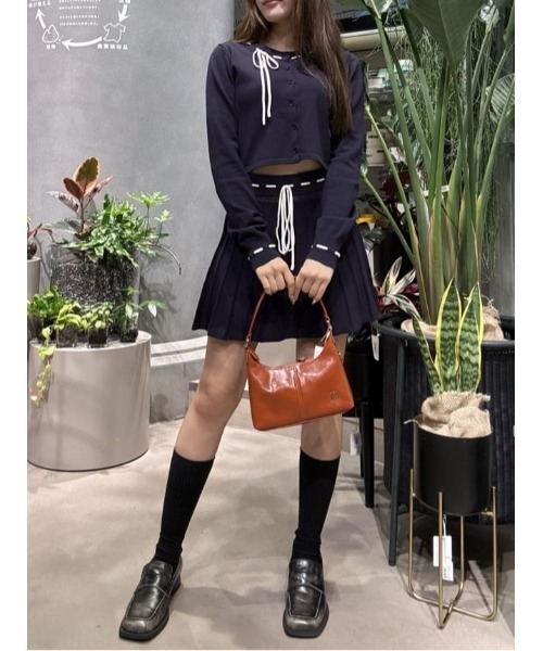 KNIT PLEATS SET UP ニット プリーツ セットアップ 秋服 冬服