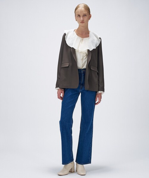 セール】【セットアップ／手洗い可】ポイントカラーテーラード