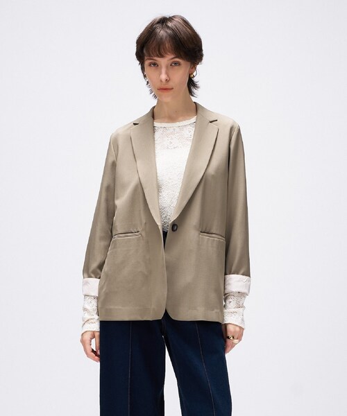 セール】【セットアップ／手洗い可】ポイントカラーテーラード