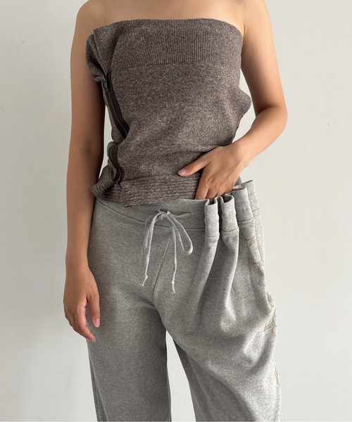 ULIKASANCTUS Curtain jersey pants（スウェットパンツ）｜U L I K A