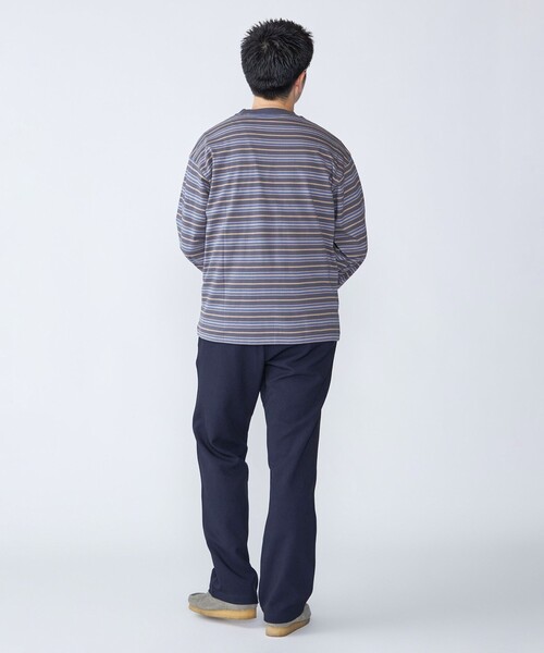 SHIPS(シップス)の「【SHIPS別注】AIRTOWNE: マルチ ボーダー ロングスリーブ Tシャツ(Tシャツ/カットソー・メンズ・ライトブルー/ダークグレー/ナチュラル・MEDIUM/LARGE/X-LARGE)」の8枚目の写真