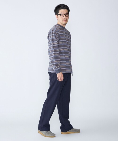 SHIPS別注】AIRTOWNE: マルチ ボーダー ロングスリーブ Tシャツ（T