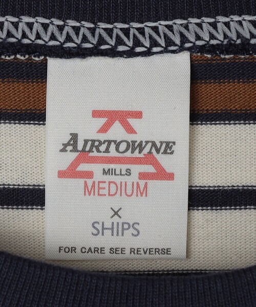 SHIPS(シップス)の「【SHIPS別注】AIRTOWNE: マルチ ボーダー ロングスリーブ Tシャツ(Tシャツ/カットソー・メンズ・ライトブルー/ダークグレー/ナチュラル・MEDIUM/LARGE/X-LARGE)」の18枚目の写真