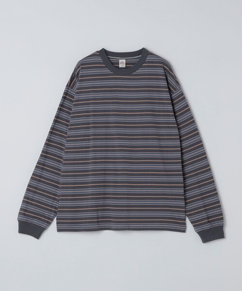 SHIPS(シップス)の「【SHIPS別注】AIRTOWNE: マルチ ボーダー ロングスリーブ Tシャツ(Tシャツ/カットソー・メンズ・ライトブルー/ダークグレー/ナチュラル・MEDIUM/LARGE/X-LARGE)」の22枚目の写真