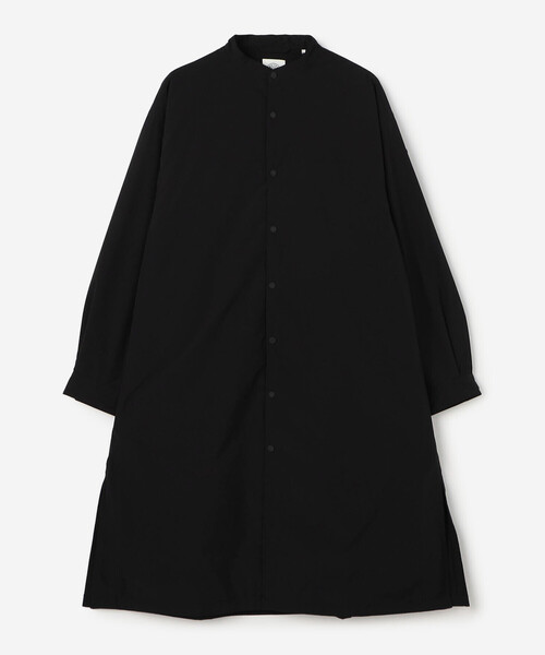 ORCIVAL（オーシバル）の「ORCIVAL | ポリタイプライター ギャザーロングライトアウター WOMEN（ワンピース・レディース・ベージュ系その他/ブラック・1）」の2枚目の写真