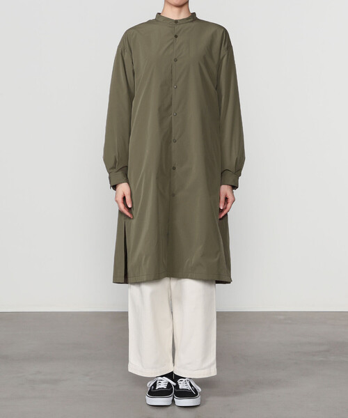 ORCIVAL | ポリタイプライター ギャザーロングライトアウター WOMEN