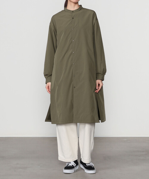 ORCIVAL | ポリタイプライター ギャザーロングライトアウター WOMEN