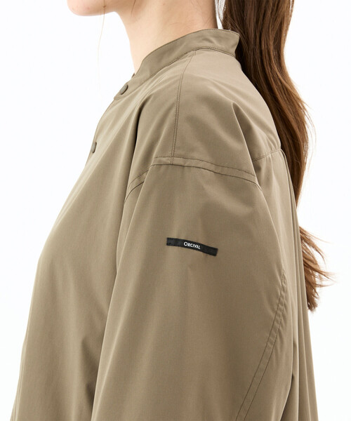 ORCIVAL（オーシバル）の「ORCIVAL | ポリタイプライター ギャザーロングライトアウター WOMEN（ワンピース・レディース・ベージュ系その他/ブラック・1）」の20枚目の写真