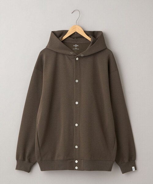 coen(コーエン)の「クリーンプラススウェットスナップボタンパーカー【防汚(食品汚れ)、UVカット】(その他アウター・メンズ・ライトグレー/ダークグレー/ブラック・M/S/XL/L)」の3枚目の写真