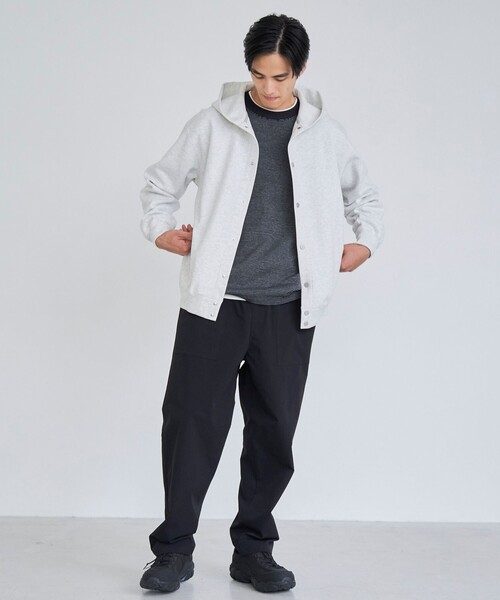 coen(コーエン)の「クリーンプラススウェットスナップボタンパーカー【防汚(食品汚れ)、UVカット】(その他アウター・メンズ・ライトグレー/ダークグレー/ブラック・M/S/XL/L)」の15枚目の写真