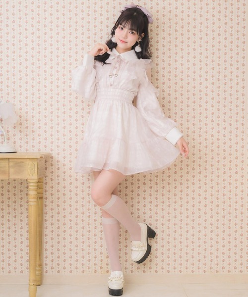 花柄チェックミニワンピース（ワンピース）｜ROJITA（ロジータ