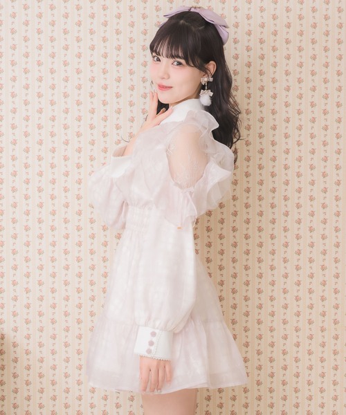 花柄チェックミニワンピース（ワンピース）｜ROJITA（ロジータ