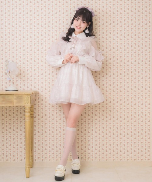 ROJITA ロジータ 花柄ミニワンピース ロジータ ROJITA 花柄ドッキングミニ丈ワンピース （マルチ