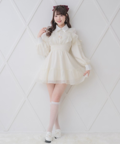 花柄チェックミニワンピース（ワンピース）｜ROJITA（ロジータ）の