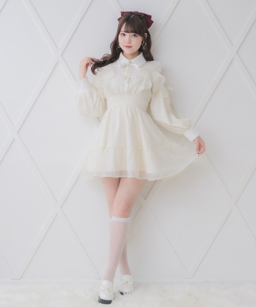 花柄チェックミニワンピース（ワンピース）｜ROJITA（ロジータ）の