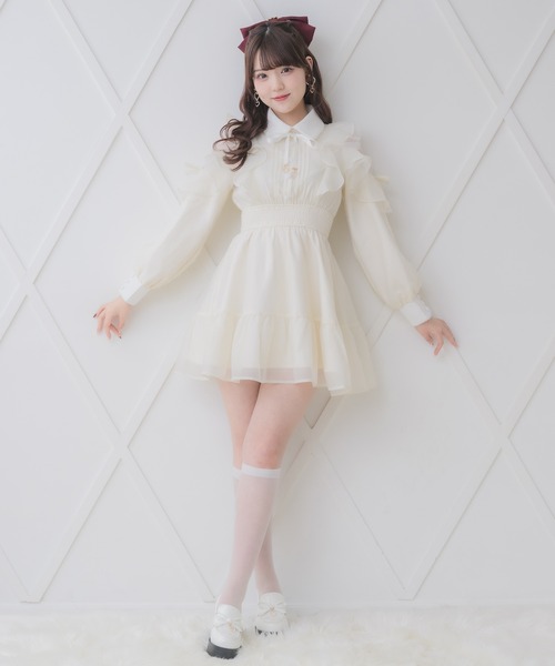 セール】花柄チェックミニワンピース（ワンピース）｜ROJITA（ロジータ