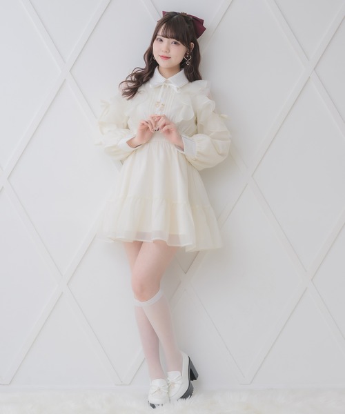 セール】花柄チェックミニワンピース（ワンピース）｜ROJITA（ロジータ