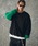 THEOREM�i�Z�I�����j�́umsw1783- One Point Embroidered Laidback Switching Sweatshirt �X�E�F�b�g(TRM25-T043A)�i�X�E�F�b�g�j�v�b�u���b�N×�O���[��
