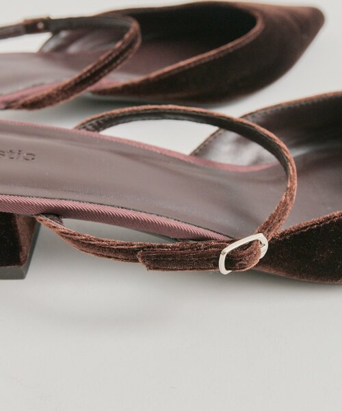 mystic(ミスティック)の「ポインテッドトゥ ベロアパンプス(パンプス・レディース・ブラウン/ブラック・36/37/38)」の15枚目の写真