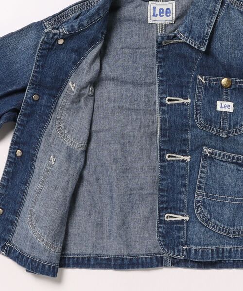 Lee(リー)の「Lee/リー【110-160cm】キッズ ロコジャケット/カバーオール 高品質綿100%(カバーオール・キッズ・インディゴブルー/ブルー/ストライプ・110/120/130/150/160/140)」の5枚目の写真