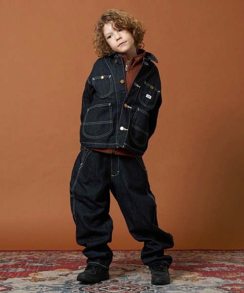 Lee/リー【110-160cm】キッズ ロコジャケット/カバーオール 高品質綿