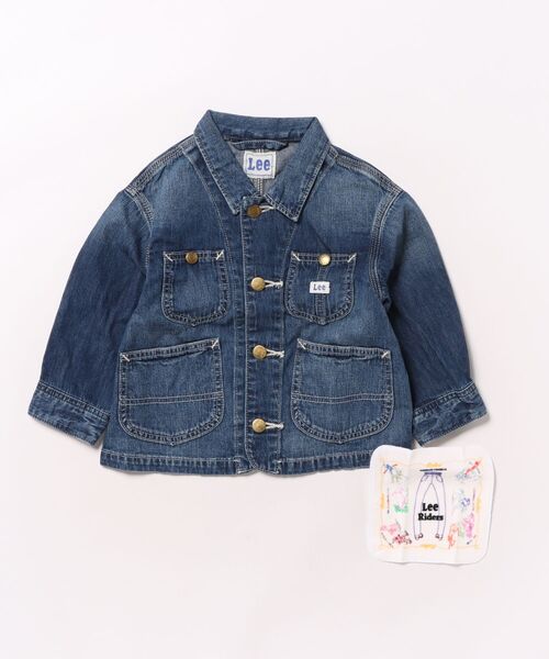 Lee(リー)の「Lee/リー【110-160cm】キッズ ロコジャケット/カバーオール 高品質綿100%(カバーオール・キッズ・インディゴブルー/ブルー/ストライプ・110/120/130/150/160/140)」の6枚目の写真
