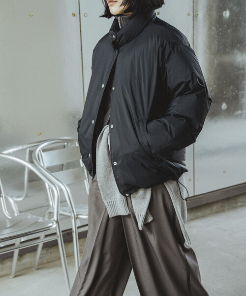 NANGA（ナンガ）の「NANGA × Firsthand/ナンガ 別注 オーロラテックス リサイクル ダウンジャケット / ショートダウン（ダウンジャケット/コート・レディース・ブラック/オフホワイト・S/M）」の14枚目の写真