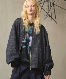 MAISON SPECIAL(]XyV)́sUNISEXtyItalian Dead Stock FabriczPrime-Over MA-1 Bomber Jacket/vCI[o[MA-1{o[WPbgyMAISON SPECIAL/]XyVz(MA-1)