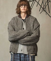 《UNISEX》【Italian Dead Stock Fabric】Prime-Over MA-1 Bomber Jacket/プライムオーバーMA-1ボンバージャケット【MAISON SPECIAL/メゾンスペシャル】