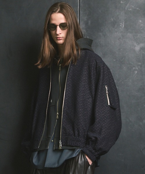 UNISEX》【Italian Dead Stock Fabric】Prime-Over MA-1 Bomber Jacket