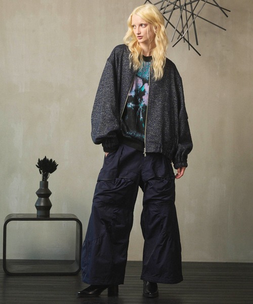 MAISON SPECIAL(メゾンスペシャル)の「《UNISEX》【Italian Dead Stock Fabric】Prime-Over MA-1 Bomber Jacket/プライムオーバーMA-1ボンバージャケット【MAISON SPECIAL/メゾンスペシャル】(MA-1・メンズ・ブラック/ダークネイビー/ベージュ/ネイビー/ブラウン/ダークブラック・2/1/0)」の13枚目の写真