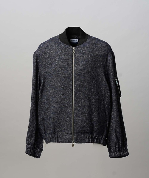 MAISON SPECIAL(メゾンスペシャル)の「《UNISEX》【Italian Dead Stock Fabric】Prime-Over MA-1 Bomber Jacket/プライムオーバーMA-1ボンバージャケット【MAISON SPECIAL/メゾンスペシャル】(MA-1・メンズ・ブラック/ダークネイビー/ベージュ/ネイビー/ブラウン/ダークブラック・2/1/0)」の21枚目の写真