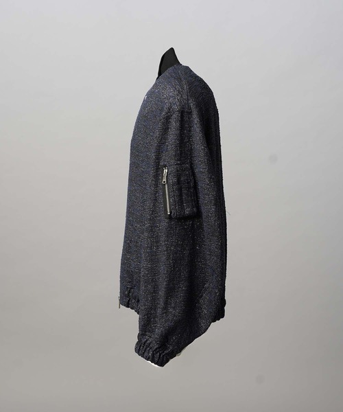 MAISON SPECIAL(メゾンスペシャル)の「《UNISEX》【Italian Dead Stock Fabric】Prime-Over MA-1 Bomber Jacket/プライムオーバーMA-1ボンバージャケット【MAISON SPECIAL/メゾンスペシャル】(MA-1・メンズ・ブラック/ダークネイビー/ベージュ/ネイビー/ブラウン/ダークブラック・2/1/0)」の22枚目の写真