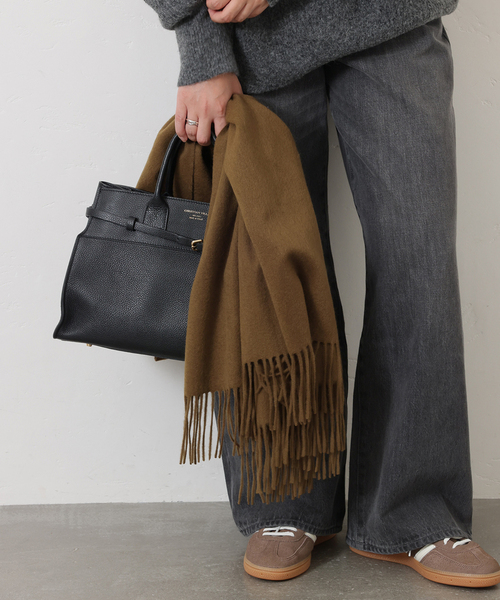 JOURNAL STANDARD(ジャーナルスタンダード)の「《WEB限定追加3》Cashmere ストール(ストール/ショール・レディース・ライトブルー/ブラウン系その他/ウッド・FREE)」の11枚目の写真