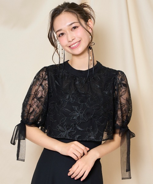 WILLSELECTION(ウィルセレクション)の「リボンスリーブブラウス(シャツ/ブラウス・レディース・ライトグレー/アイボリー/ブラック・FREE)」の17枚目の写真