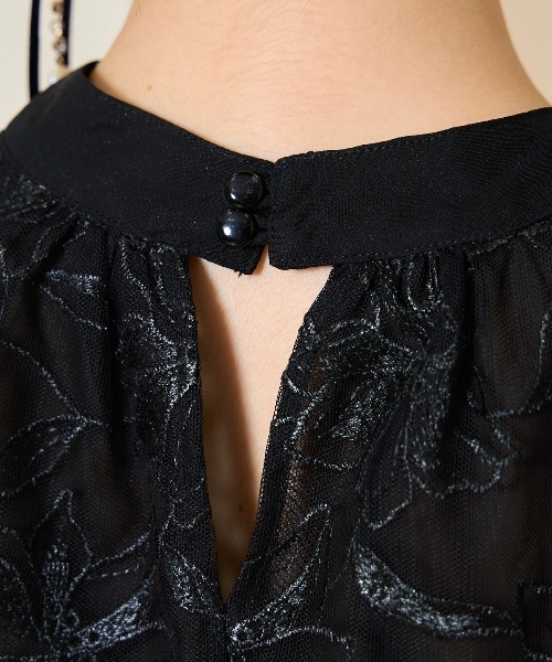 WILLSELECTION(ウィルセレクション)の「リボンスリーブブラウス(シャツ/ブラウス・レディース・ライトグレー/アイボリー/ブラック・FREE)」の6枚目の写真