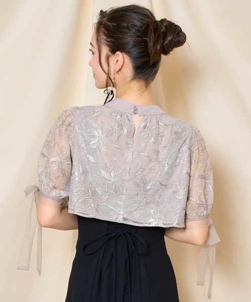 WILLSELECTION(ウィルセレクション)の「リボンスリーブブラウス(シャツ/ブラウス・レディース・ライトグレー/アイボリー/ブラック・FREE)」の7枚目の写真