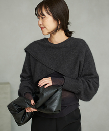 ENRICA / エンリカ SLEEVE CAPE ニット