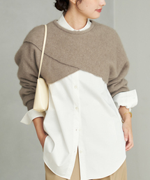 ENRICA / エンリカ SLEEVE CAPE ニット