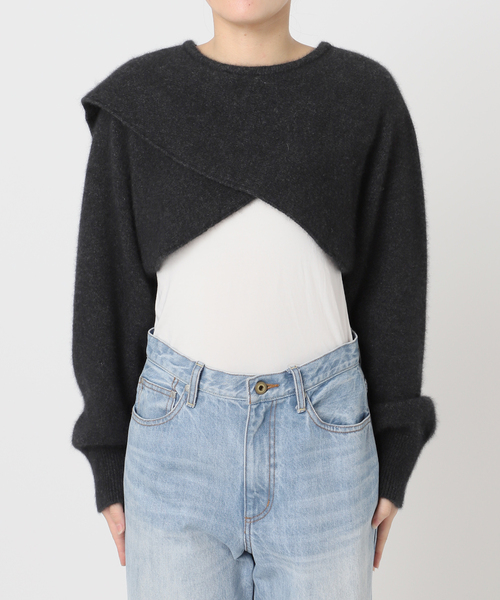 セール】ENRICA / エンリカ SLEEVE CAPE ニット（ニット/セーター