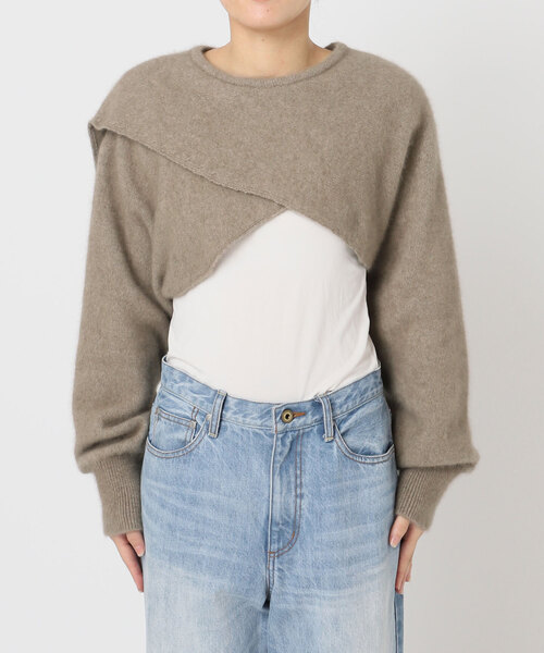 セール】ENRICA / エンリカ SLEEVE CAPE ニット（ニット/セーター