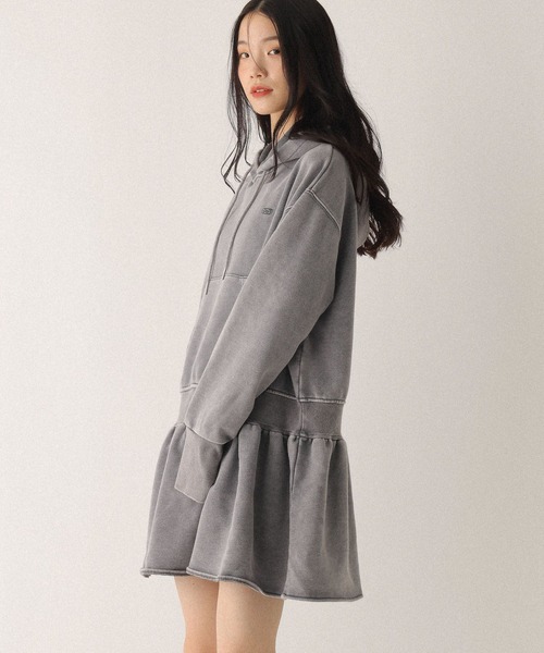 フリルスウェットフードミニワンピース 598401（ワンピース