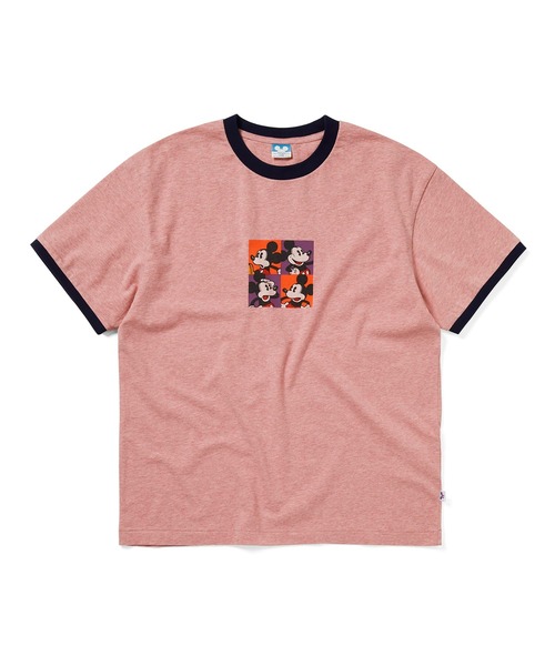 thisisneverthat(ディスイズネバーザット)の「TNT_Mickey_Ringer Tee(Tシャツ/カットソー・メンズ・レッド/ライトグレー・XL/M/L/S)」の1枚目の写真