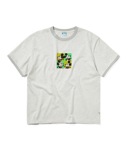 thisisneverthat(ディスイズネバーザット)の「TNT_Mickey_Ringer Tee(Tシャツ/カットソー・メンズ・レッド/ライトグレー・XL/M/L/S)」の2枚目の写真