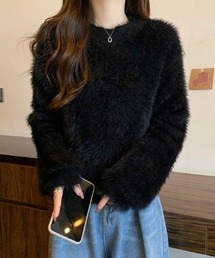 yuue' ( wear ) | シャギーショートニットトップス(ニット/セーター)