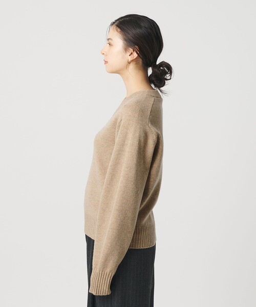 セール】ウールナイロンブレンド Vネックニットプルオーバー（ニット