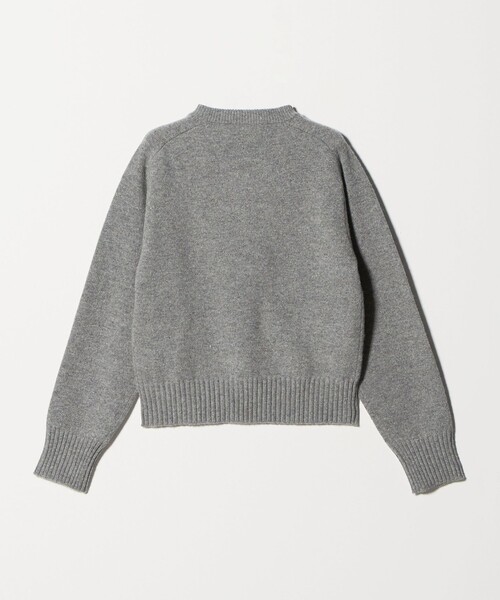 ウールナイロンブレンド Vネックニットプルオーバー（ニット