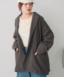 テーラードジャケット（グレー/灰色系・コーデュロイ）ファッション